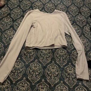 Elegant White Long Sleeve Women's Top